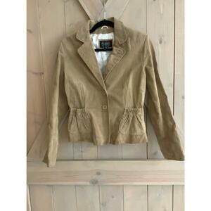 Wilson’s leather suede jacket blazer pockets